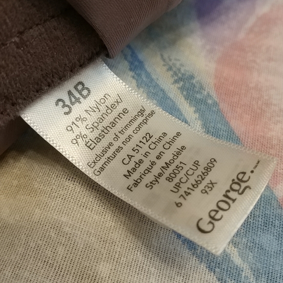 George Bra, Brown, Size 32b - Picture 3 of 3